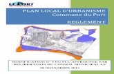 PLU - Commune du Port - Règlement