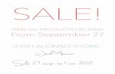 Josh Alonso | Store Sale