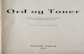 Ord og Toner årgang 1953