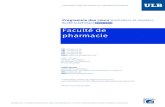 Programme des cours de la Faculté de Pharmacie - ULB