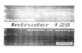 Intruder 125 Manual de serviços