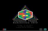 Ceramics Thesis Exhibition 2013