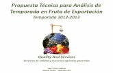 Propuesta Técnica para Análisis de Temporada en Fruta de Exportación