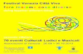 Festival Venezia Città Viva 26.09-06.10.2013