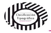 Clasificasion Tipográfica
