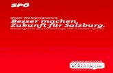 Wahlprogramm der SPÖ Salzburg in leichter Sprache