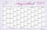 Augenblick 2013 | Jahreskalender zum Ausdrucken