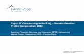 IT Outsourcing in Banking – Service Provider Profile Compendium 2013