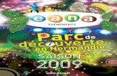 Programme des événements du parc Eana 2009