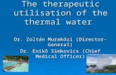 therapeutic utilisation of thermal water