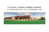 Casa unifamiliare in ArchiCAD e CINEMA 4D