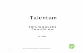 Talentum Q2 2010 osavuosikatsausesitys
