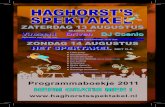 Haghorst's Spektakel 2011 Programmaboekje