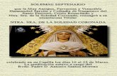 Septenario en honor de Ntra. Sra. de la Soledad Coronada