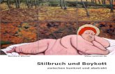 Reinhard Wonner . Stilbruch und Boykott, Katalog
