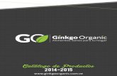 Catalogo Ginkgo Organic 2014