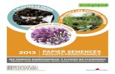 Papier semences produits promotionnels 2013