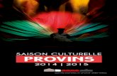 Plaquette de la saison culturelle 2014-2015 à Provins