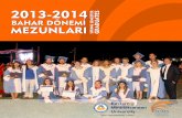 Doğu Akdeniz Üniversitesi İletişim Fakültesi 2013-2014 Bahar Dönemi Mezunları Yıllığı