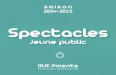Spectacles Jeune public 2014 2015