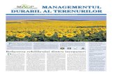 Managementul durabil al terenurilor - ediţie specială