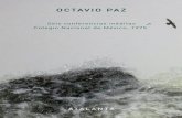 Itinerario poético. Octavio Paz