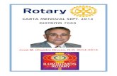 Rotary district 7000 carta mensual sept 2014