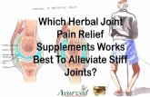 which herbal joint pain relief supplements works best to alleviate stiff joints?