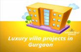 Wonderful & Luxurious Villa Projects in Gurgaon