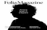 Folia magazine 9 jaargang 2014-2015