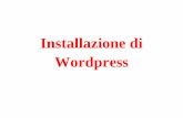 Installazione wordpress