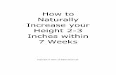 How to naturally increase your height