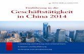 Einführung in die Geschäftstätigkeit in China 2014