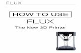 FLUX 3D Printer Manual - ECE exercise