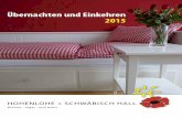 Gastgeberverzeichnis Hohenlohe: Übernachten und Einkehren 2015