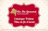 Catalogue Traiteur Fêtes de fin d'année du Fin Gourmet • Mérignac