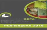 Catálogo publicações CEFA 2015