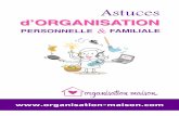 Astuces d'organisation personnelle et familiale