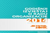 Godišnji izvještaj o radu organizacije za 2014. godinu