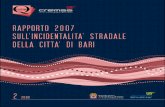 Rapporto 2007 sull’incidentalità stradale della città di Bari - Quaderni del CReMSS