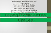 Hipoglicemiantes orales
