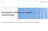 Radiation Effects on Space Electronics