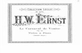 Ernst Le Carnaval de Venise Op.18