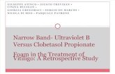 Narrow Band- Ultraviolet B Versus Clobetasol Propionate Foam