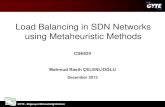 Load Balancing in SDN Networks using Metaheuristic Methods