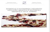 Izvještaj o potrošnji i prometu gotovih lijekova u Republici Srpskoj u 2014. godini