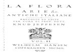 Spartito - Arie Antiche Italiane - La Flora Vol.ii