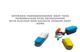 Interaksi Antagonis Beta Bloker Dengan Obat Asma