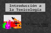 Toxicologia - Clase i