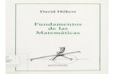 Hilbert David - Fundamentos de La Matematica